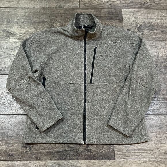 Arc’teryx Other - Vintage Arc’teryx Wool Midlayer Full Zip Jacket Grey - Men’s Size Large
